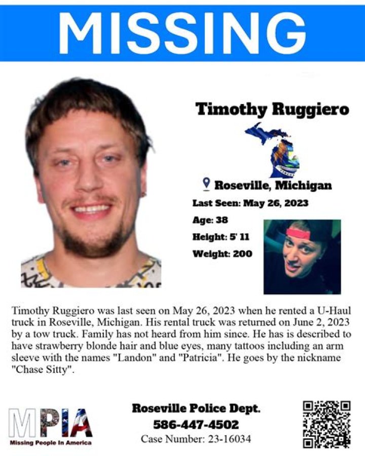 Help Find Missing Timothy Niziolek