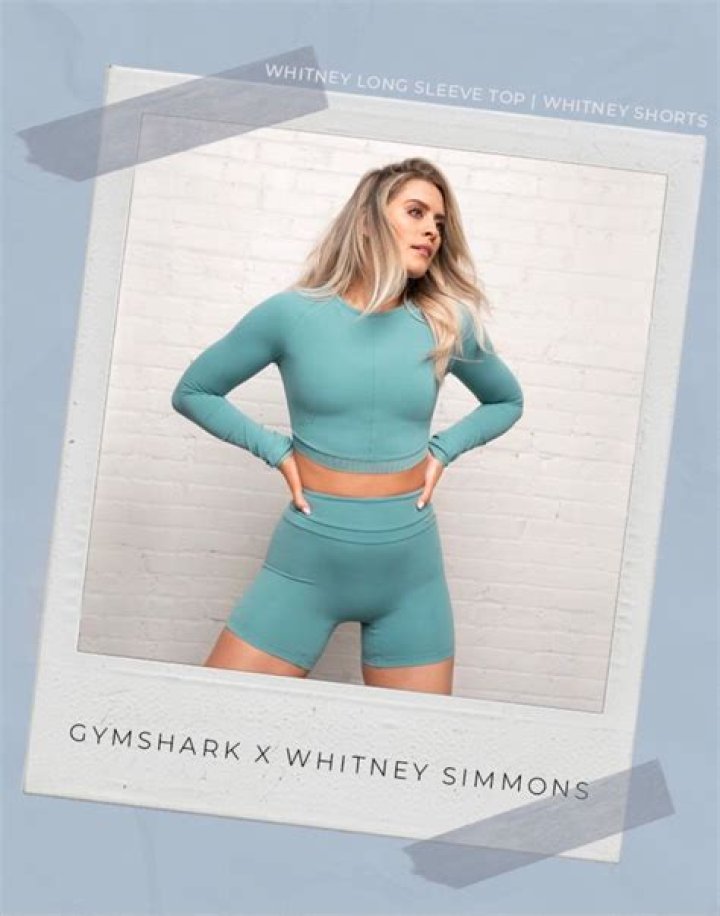 Influencer Whitney Simmons in Two-Piece Workout Gear Says "I Did Have Fun"