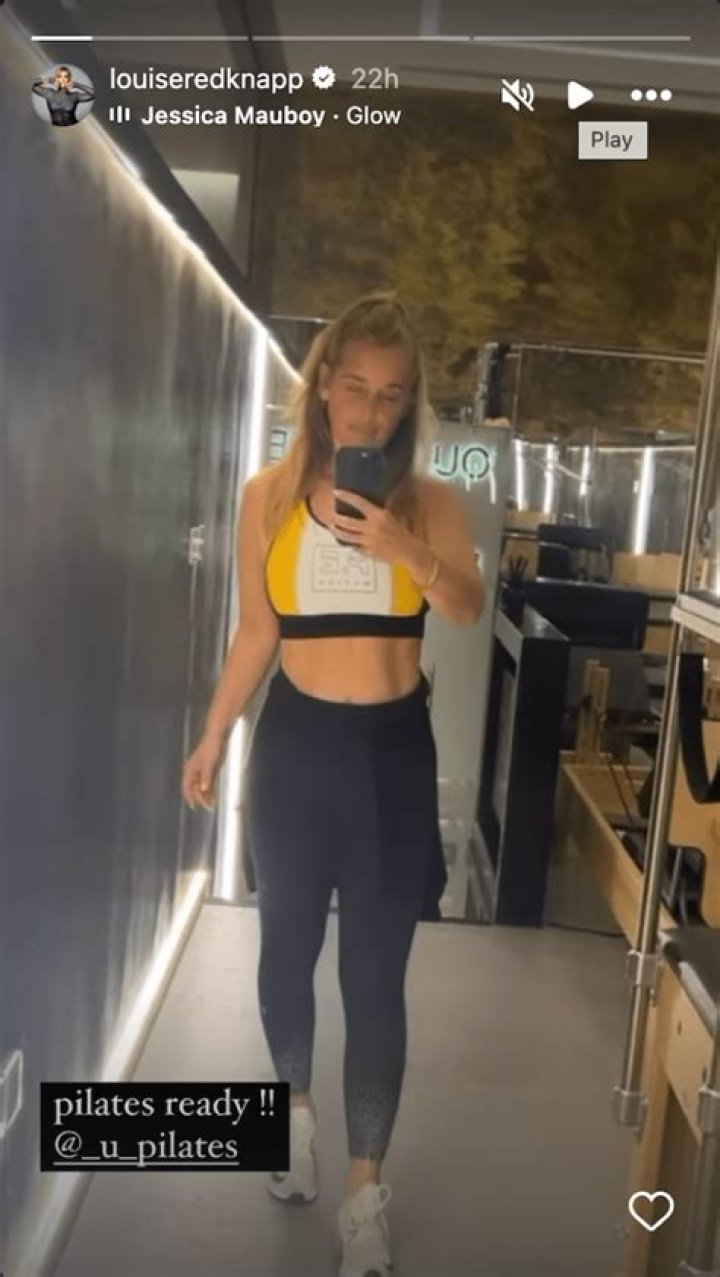 Louise Redknapp in Two-Piece Workout Gear is "Pilates Ready" — Celebwell